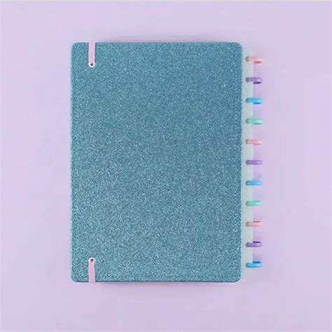 Caderno Grande Caderno Inteligente Let S Glitter Ocean Blue Duck