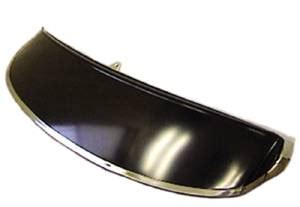 Chevy Parts Visor Exterior Steel Black Edp Coated Exc Hardtop