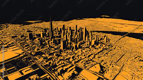 Technical Aerial Visual 3D LiDAR GIS Aerial Map Satellite Scan Model