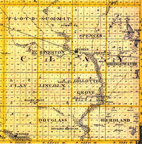 Maps Clay County Iowa