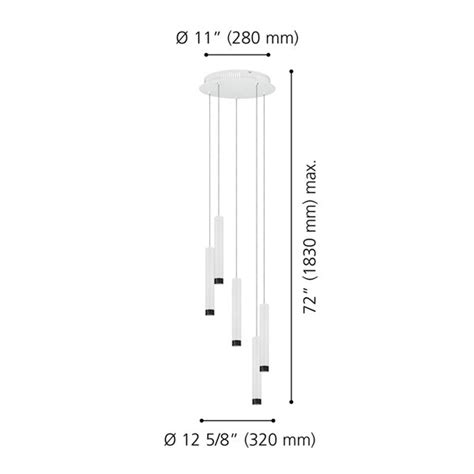 Eglo Raparo White Light Modern Contemporary Cylinder Integrated Led