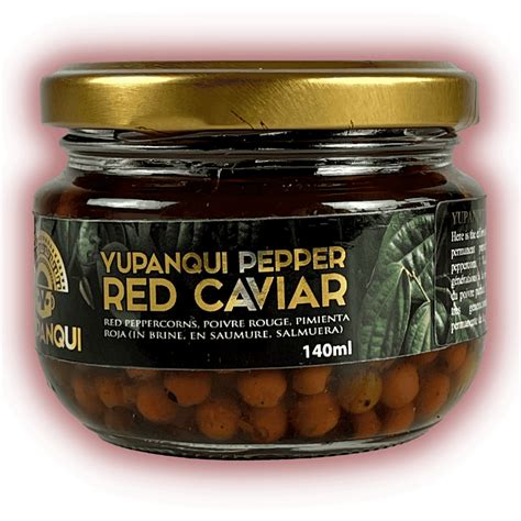 Yupanqui RED CAVIAR Fresh Gourmet Red Peppercorns 140ml