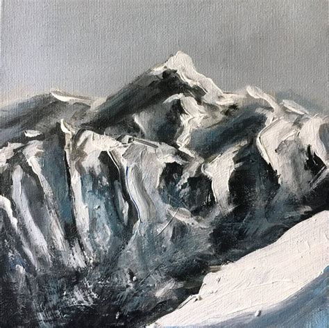 High Mountains 10 Painting By GO RILLA Saatchi Art