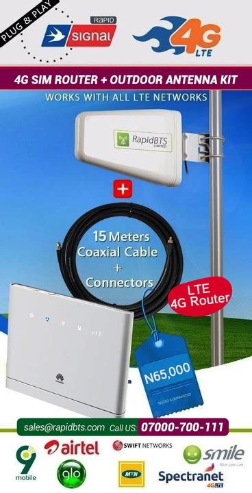 Airtel Mtn Glo Smile Sim Based 4g Lte Wifi Outdoor Router With