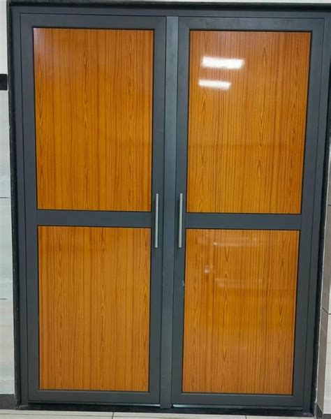 Black Aluminium Frame Door For Office Height Inch At Rs Sq Ft