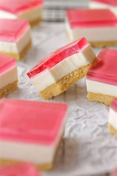 Aussie Jelly Cheesecake Slice Miss Molly Makes