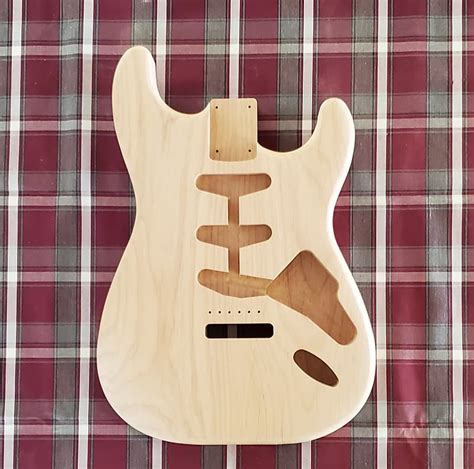 Woodtech Routing 2 Pc Alder Stratocaster Body Unfinished Reverb