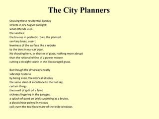 The city-planners-margaret-atwood-literature | PPT