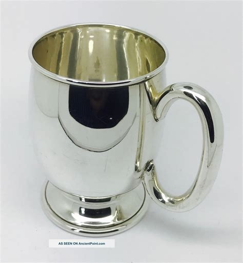 Solid Silver Christening Mug Hallmarked Birmingham 1920 Joseph Gloster