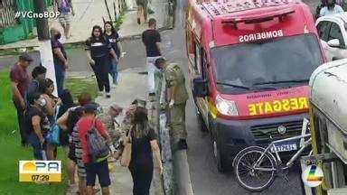 Bom Dia Par Ciclista Fica Ferido Em Colis O Nibus Na Avenida