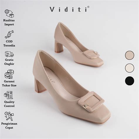 Jual Viditi Kirana Heels 6 Cm Shoes Sepatu Import Wanita Tumit