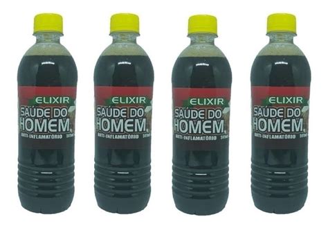 Garrafada Saúde Do Homem 500ml 4 Unidades Parcelamento sem juros