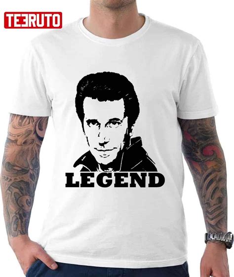 Legend Fonzie Happy Days Sitcom Tee Shirt - ShirtElephant Office