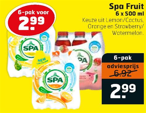 Spa En Fruit Fruitdrank Folder Aanbieding Bij Trekpleister Details