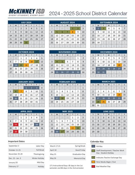 Mckinney Isd Academic Calendar Misd Holidays