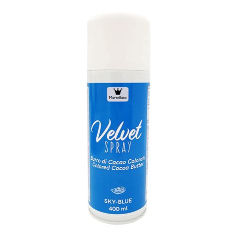 SPRAY VELVET Colorant Alimentar Albastru Fara E171 400 Ml Azo Free