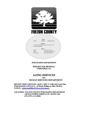 Fillable Online Rfp C Ap Pdf Fulton County Fax Email Print