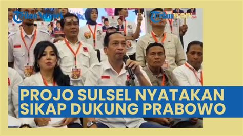 Nyatakan Sikap Dukung Bakal Capres Prabowo Projo Sulsel Tak Masalah