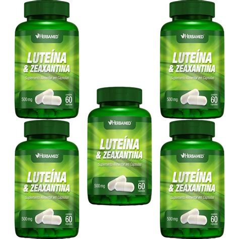 Kit 5X Luteina Zeaxantina 60 Cápsulas Herbamed OtimaNutri