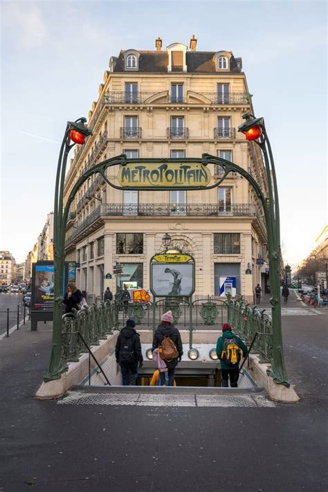 Entrance Of A Typical Art D Co Style Metropolitain Commonly Called