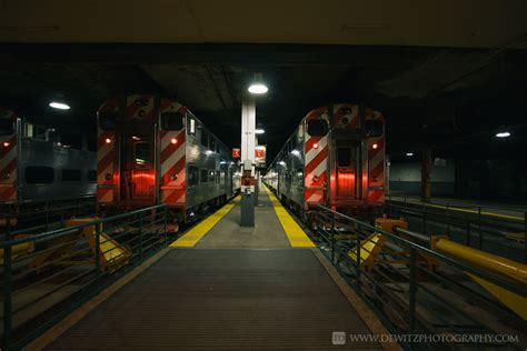 Chicago Union Station Metra Passengers Train Waiting to Be Boarded ...