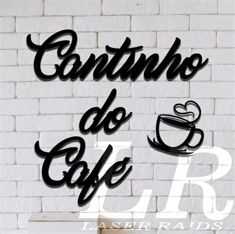 Cantinho do café em mdf cru pequeno brinde Elo7