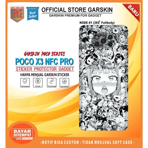 Jual Poco X Pro Nfc Garskin Skin Gadget Motif Anime New Isi Pcs