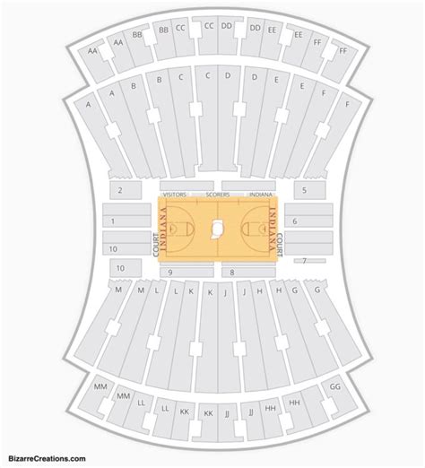 Iu Memorial Stadium Seat Map Elcho Table