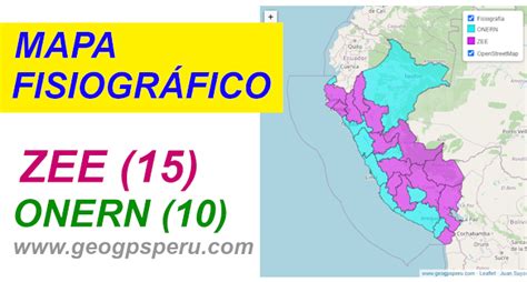 GEO GPS PERÚ Mapa Fisiográfico Shapefile Memoria descriptiva ZEE