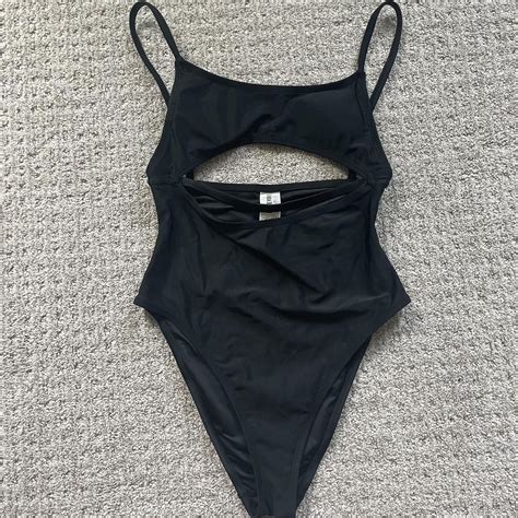 Forever 21 Women S Black Swimsuit One Piece Depop