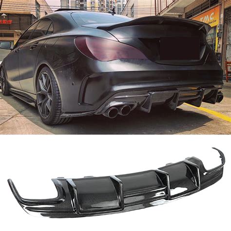 Carbon Fiber Car Rear Bumper Diffuser For Mercedes Benz Cla Class C117