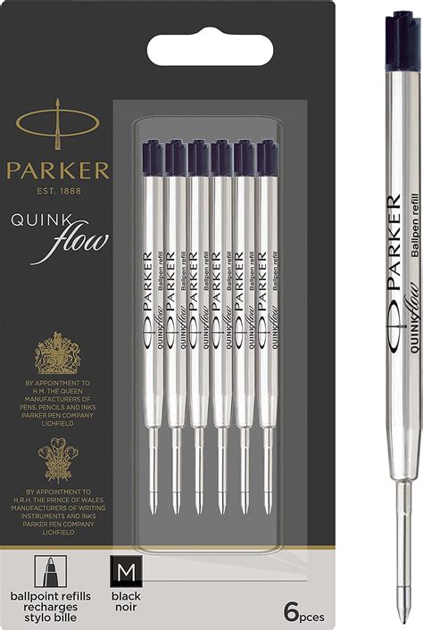 PARKER Quinkflow Ricarica Per Penna A Sfera Punta Fine Nero Amazon