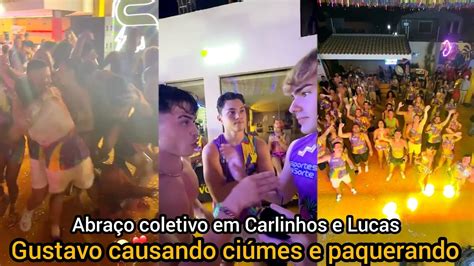 Carlinhos Maia pede pra caio relaxar ao ver ele ciúmes de Luan