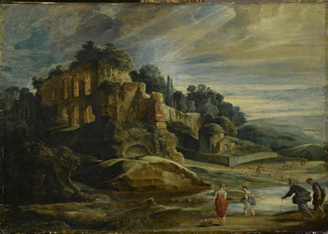 Paysage Avec Les Ruines Du Mont Palatin Rome Louvre Collections