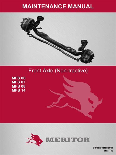 Arvin Meritor Steering Axle Mfs20 Maintenance Manual