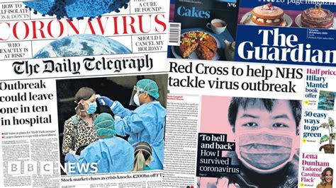 Newspaper Headlines War On Virus With Emergency Laws And Battle Plan