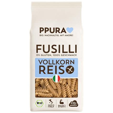 PPURA Vollkornreis Fusilli Glutenfrei 400 G Shop Apotheke