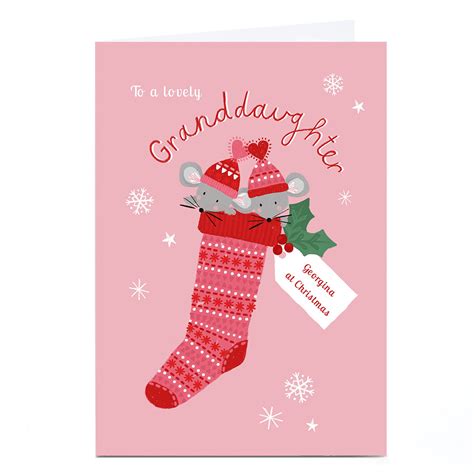 Buy Personalised Kerry Spurling Christmas Card Pink Stocking Any Relation For Gbp 2 29 Card