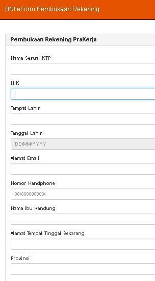 Detail Contoh Cara Mengisi Formulir Pembukaan Rekening Bni Koleksi Nomer 52