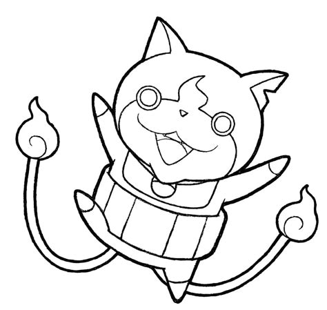 Dibujos De Yo Kai Watch Imprimible Gratis Para Colorear Para Colorear