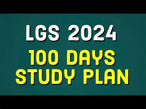 Lgs Lgs Days Study Plan