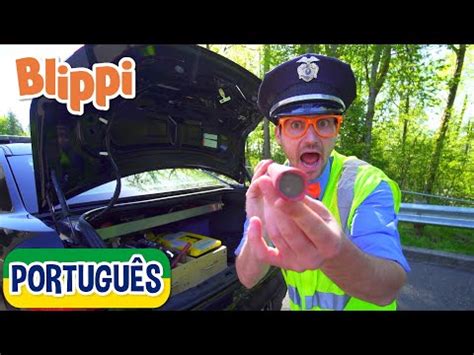 Blippi Explora um Carro de Polícia Vídeos Educativos para Crianças