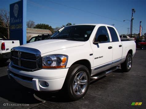 Bright White Dodge Ram Laramie Quad Cab Photo