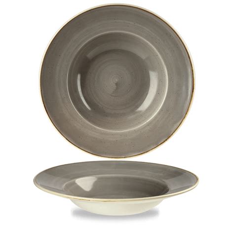 Stonecast Grey Profile Wide Rim Bowl Large 27 69Cm Box 12 Chefs Tableware