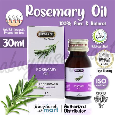 Hemani Rosemary Oil Minyak Rosmeri Ml Rawat Rambut Gugur Lebat