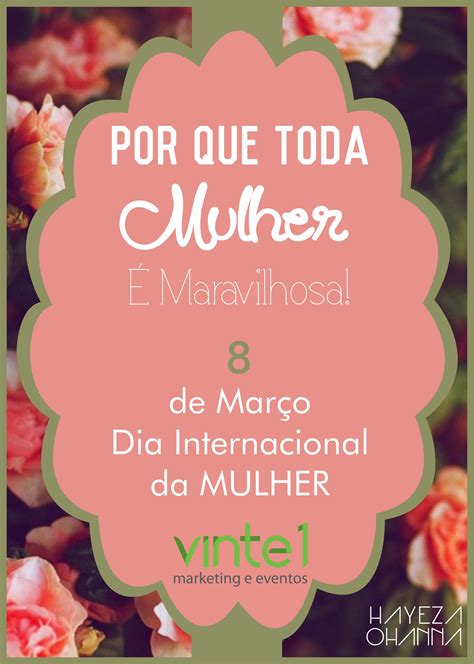 Poster Dia Das Mulheres Dia Da Mulher Dia Internacional Da Mulher