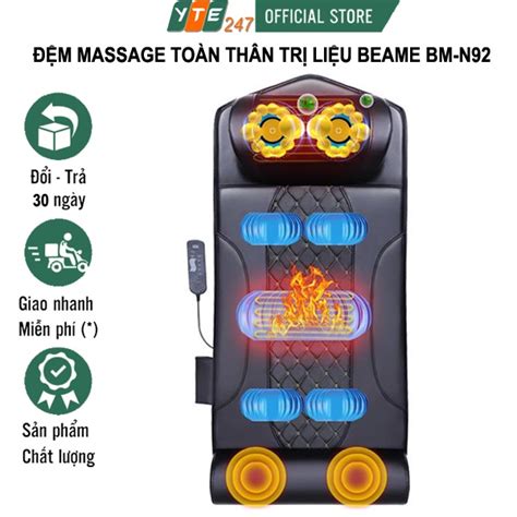 Đệm Nệm Massage Toàn Thân Thảm Mát Xa Lưng Hồng Ngoại Trị Liệu Beame Bm N92 Shopee Việt Nam