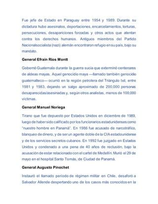 Dictadores De America Latina Pdf