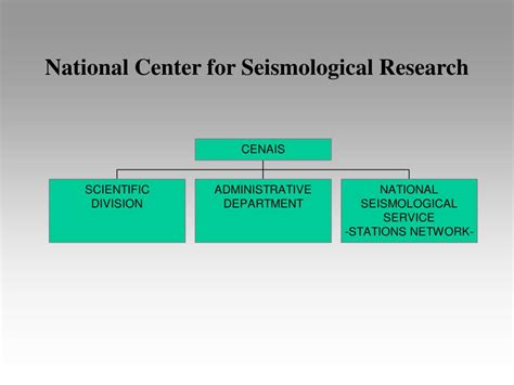 PPT National Center For Seismological Research CENAIS PowerPoint