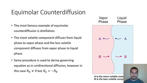 Mass Transfer In English 34 Equimolar Counter Diffusion Youtube